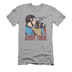 Star Trek Shirt Slim Fit Federation Men Silver T-Shirt