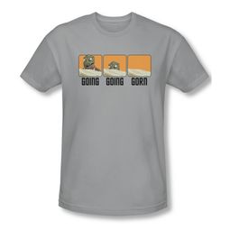 Star Trek Shirt Slim Fit Going Going Gorn Silver T-Shirt
