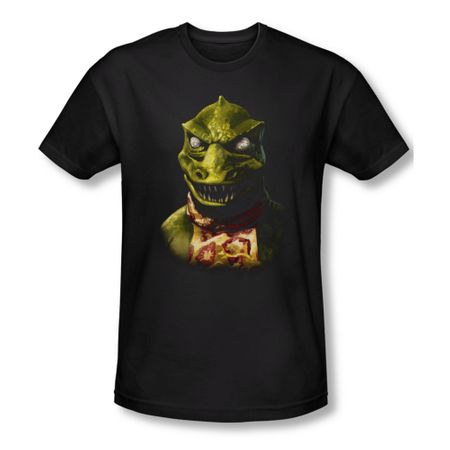 Star Trek Shirt Slim Fit Gorn Bust Black T-Shirt