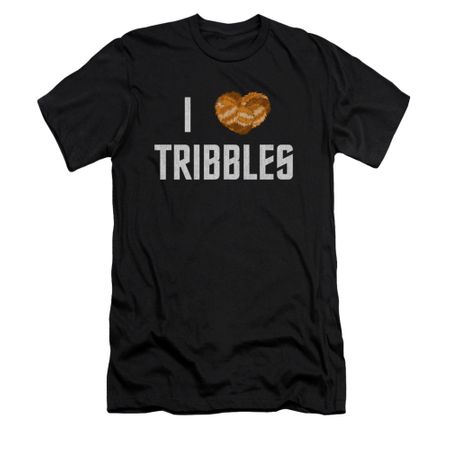 Star Trek Shirt Slim Fit I Heart Tribbles Black T-Shirt