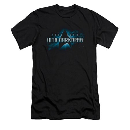 Star Trek Shirt Slim Fit Into Darkness Logo Black T-Shirt