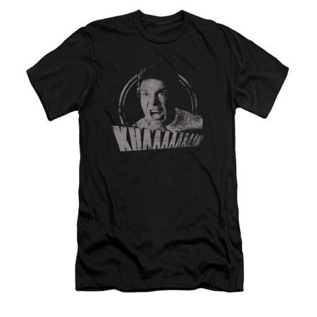 Star Trek Shirt Slim Fit Khan Distressed Black T-Shirt