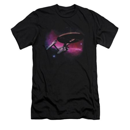 Star Trek Shirt Slim Fit Purple Sky Black T-Shirt