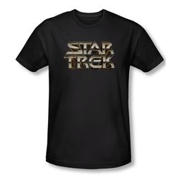 Star Trek Shirt Slim Fit Steel Logo Black T-Shirt Star Trek Shirt Slim Fit Steel Logo Black T-Shirt