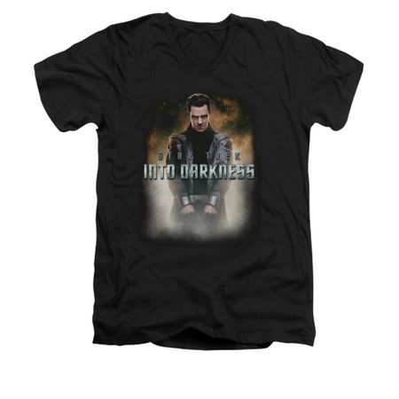 Star Trek Shirt Slim Fit V-Neck Darkness Harrison Black T-Shirt