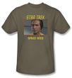 Star Trek Shirt Space Seed Adult Safari Green Tee T-Shirt