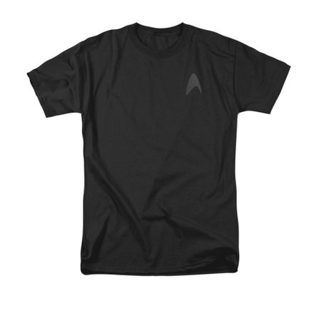 Star Trek Shirt Star Fleet Logo Black T-Shirt