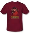 Star Trek Shirt Stunning Uhura Adult Cardinal Red Tee T-Shirt