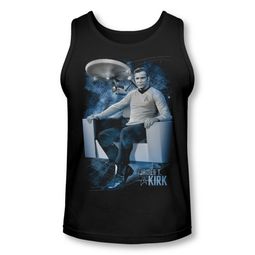 Star Trek Shirt Tank Top Captain's Chair Black Tanktop