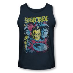 Star Trek Shirt Tank Top Comic Illustration Navy Tanktop