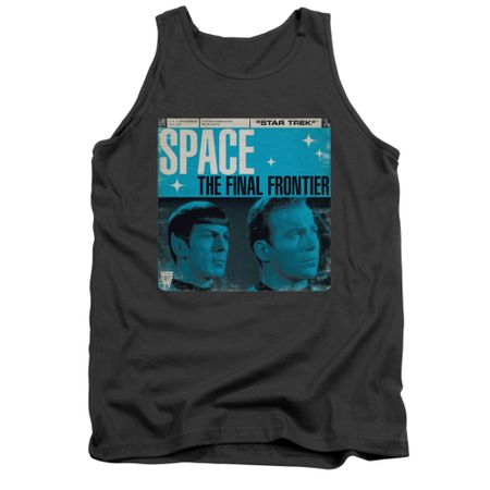 Star Trek Shirt Tank Top Final Frontier Cover Charcoal Tanktop