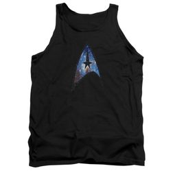 Star Trek Shirt Tank Top Galactic Shield Black Tanktop Star Trek Shirt Tank Top Galactic Shield Black Tanktop