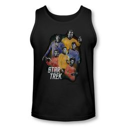 Star Trek Shirt Tank Top Galaxy Glow Black Tanktop