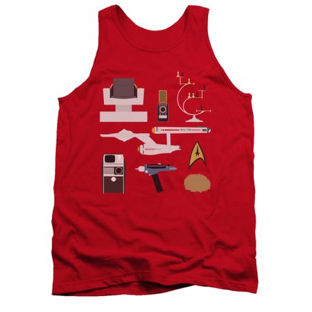 Star Trek Shirt Tank Top Gift Set Red Tanktop