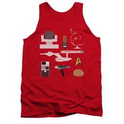 Star Trek Shirt Tank Top Gift Set Red Tanktop