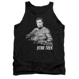 Star Trek Shirt Tank Top Kirk Words Black Tanktop