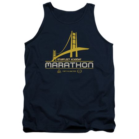 Star Trek Shirt Tank Top Marathon Navy Tanktop