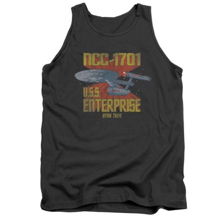 Star Trek Shirt Tank Top NCC-1701 Charcoal Tanktop
