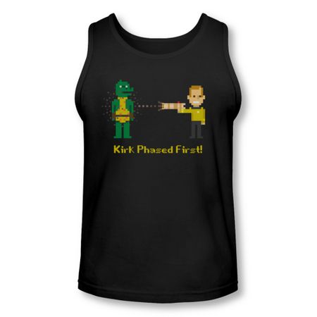 Star Trek Shirt Tank Top Phased First Black Tanktop