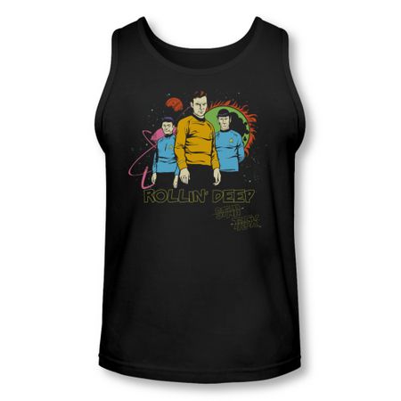 Star Trek Shirt Tank Top Rollin Deep Black Tanktop