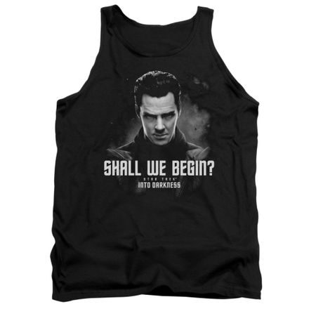 Star Trek Shirt Tank Top Shall We Begin Black Tanktop