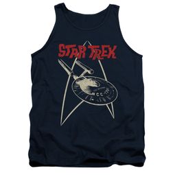 Star Trek Shirt Tank Top Ship Symbol Navy Tanktop