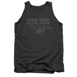 Star Trek Shirt Tank Top Tos Enterprise Charcoal Tanktop