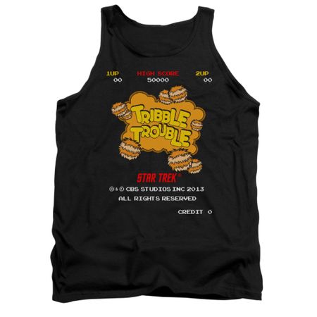 Star Trek Shirt Tank Top Tribble Trouble Arcade Black Tanktop