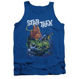 Star Trek Shirt Tank Top Vulcan Battle Royal Blue Tanktop