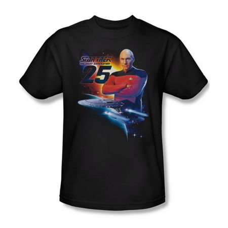 Star Trek Shirt The Next Gen 25 Black T-Shirt