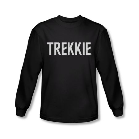 Star Trek Shirt Trekkie Long Sleeve Black Tee T-Shirt