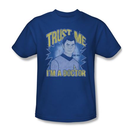 Star Trek Shirt Trust Me I'm A Doctor Royal Blue T-Shirt