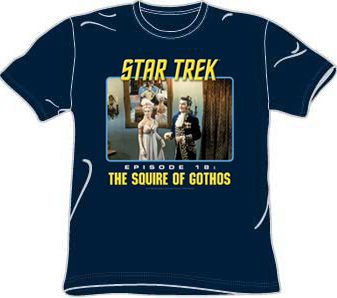 Star Trek Shirt TV Series Squire Of Gothos Episode 18 Navy Blue Tee