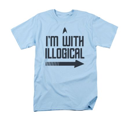 Star Trek Shirt With Illogical Light Blue T-Shirt