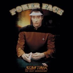 Star Trek Shirts - Data Poker Face T-Shirts