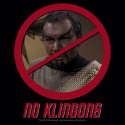 Star Trek Shirts - No Klingons T-Shirts