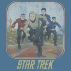Star Trek Shirts - Running Cartoon Crew T-Shirts