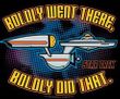 Star Trek T-shirt - Boldly Went There Enterprise Adult Black