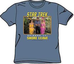 Star Trek T-shirt - Episode 17 Shore Leave Adult Slate Blue