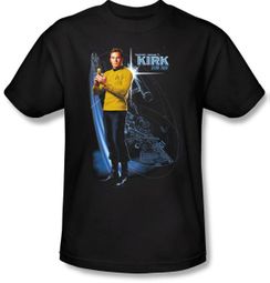Star Trek T-shirt - Galactic Kirk Adult Collector's Black
