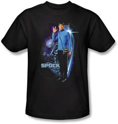 Star Trek T-shirt - Galactic Spock Adult Black