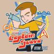 Star Trek T-shirt - Kirk Captain Suave Adult Sand