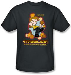 Star Trek T-shirt - Not As Frustrating Cartoon Adult Charcoal