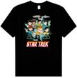 Star Trek T-shirt - Quogs Collage Classic Crew Cartoon Adult Black