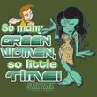 Star Trek T-shirt - So Many Green Women Adult Army Green