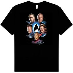Star Trek T-shirt - Starfleet's Finest Adult Black