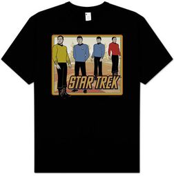 Star Trek T-shirt - TV Show Classic Adult Black