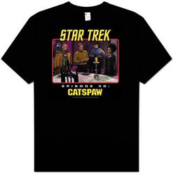Star Trek T-shirt - TV Show Episode 30 Catspaw Adult Black