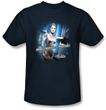 Star Trek T-shirt - Voyager Seven Of Nine Adult Navy