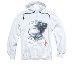 Star Trek - The Next Generation Hoodie Sweatshirt Borg Head White Adult Hoody Sweat Shirt